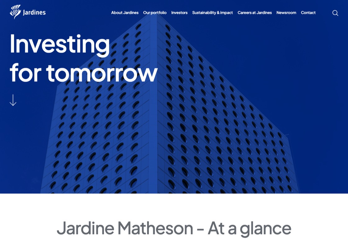 Jardine Matheson 官網首頁
